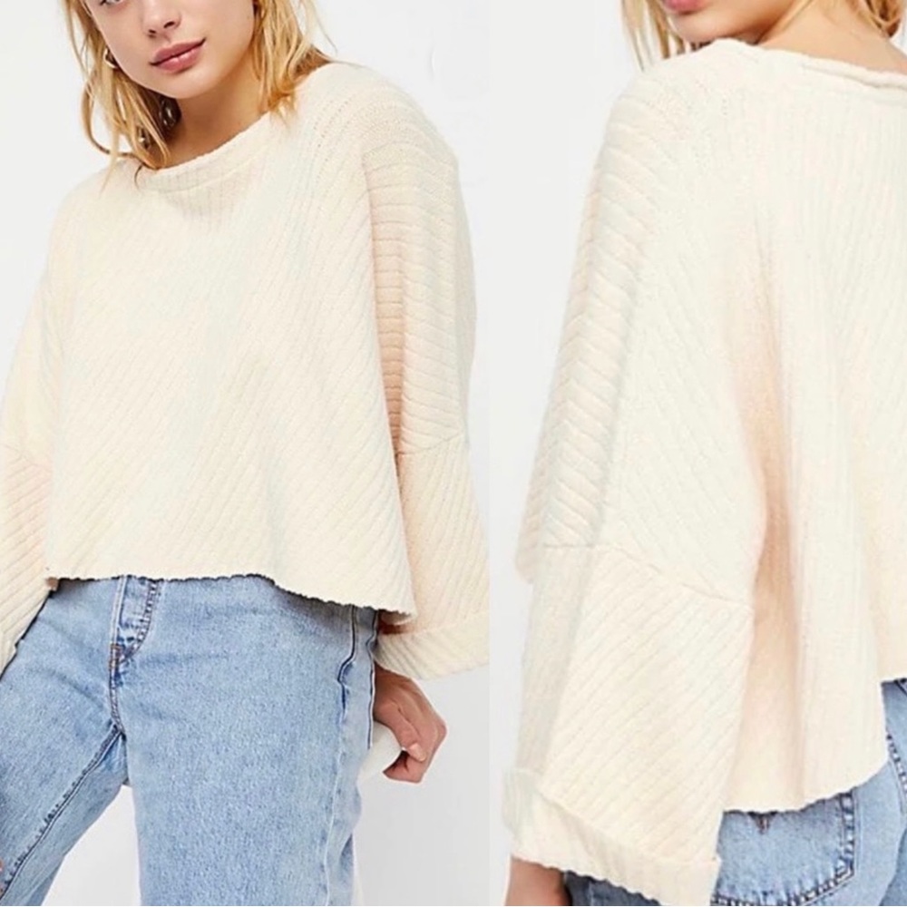 Free People I Can’t Wait Cropped Sweater XS